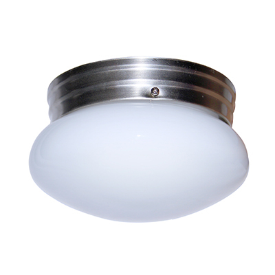 Trans Globe Lighting 3618 BN 1 Light Flush-mount in Brushed Nickel